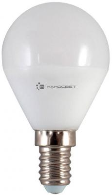 Лампа светодиодная шар Наносвет L128 E14 6.5W 2700K LE-P45-6.5/E14/827