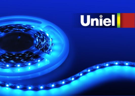 Лента светодиодная линейная Uniel 04797 LED 24W ULS-3528-60LED/m-8mm-IP20-DC12V-4,8W/m-5M-BLUE