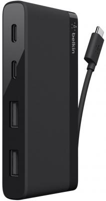 Концентратор USB Belkin F4U090btBLK 4 порта USB-C