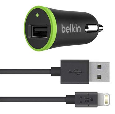 Автомобильное зарядное устройство Belkin F8J121bt04-BLK USB 2.4А черный