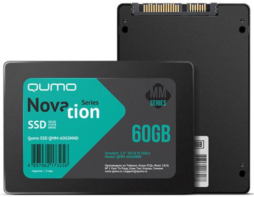 Твердотельный накопитель SSD 2.5" 60 Gb QUMO QMM-60GSNND Read 508Mb/s Write 89Mb/s MLC