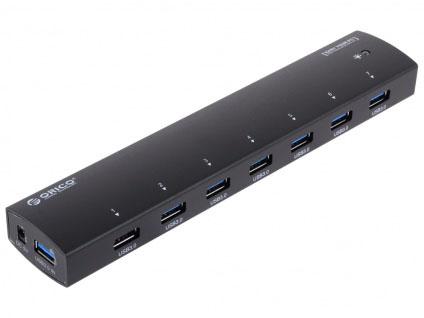 Концентратор USB 3.0 Orico AS7P-U3-BK 7 x USB 3.0 черный