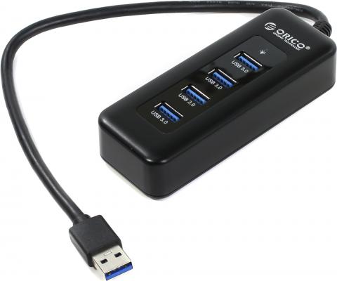 Концентратор USB 3.0 Orico U3R1H4-BK 4 х USB 3.0 черный