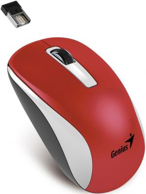 Мышь беспроводная Genius NX-7010 USB красный USB + радиоканал