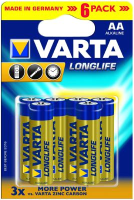 Батарейки Varta Long Life AA 6 шт