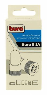 Автомобильное зарядное устройство BURO TJ-189 2 х USB 2.1/1А черный