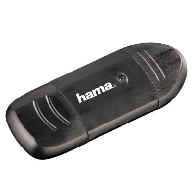 Картридер внешний Hama H-114731 USB2.0 черный 00114731
