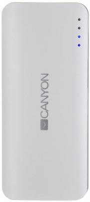 Внешний аккумулятор Power Bank 10000 мАч Canyon CNE-CPB серый