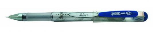 Гелевая ручка Index Silver синий 0.5 мм IGP103/BU