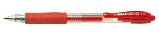 Гелевая ручка автоматическая Pilot G2-5 красный 0.5 мм BL-G2-5-R