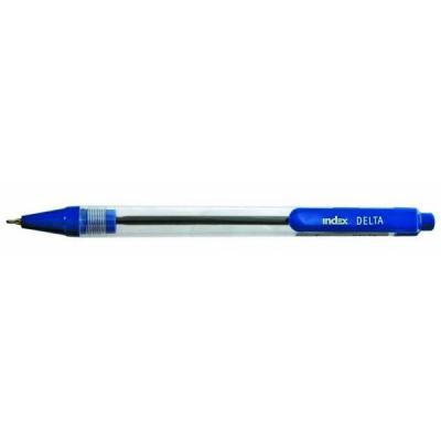 Шариковая ручка автоматическая Index Delta синий 0.7 мм IBP404/BU