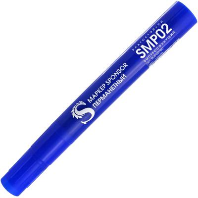 Фото - Маркер перманентный SPONSOR SMP02/BU 2 мм синий SMP02/BU маркер перманентный sponsor smp01 bu 2 мм синий