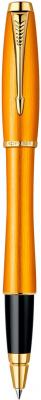 Ручка-роллер Parker Urban Premium Historical Colors F205 Mandarin Yellow GT черный позолоченные детали, F S1892653
