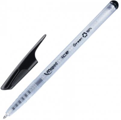 Шариковая ручка Maped Green Ice черный 0.6 мм 224431