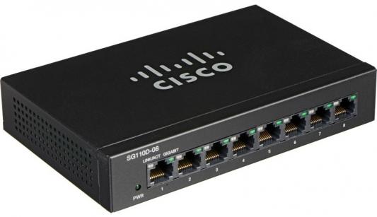 Коммутатор Cisco SB SG110D-08-EU 8 портов 10/100/1000Mbps