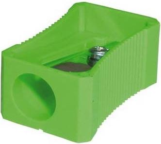 Точилка Eisen 115.01.999 пластик зеленый прямоугольная форма, ребристые выемки для пальцев