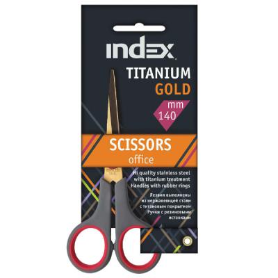 Ножницы Index TITANIUM GOLD 14 см ISC601