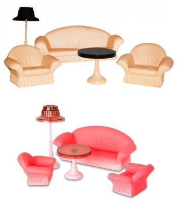 Набор мебели Огонек "Коллекция" 5 предметов в ассортименте С-1302