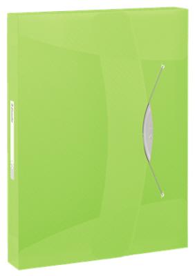 Папка-бокс Esselte VIVIDA, полипропилен, 0,7 мм, кореш. 40мм, на резинке, зеленый 624051