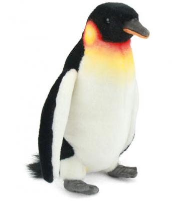 Мягкая игрушка пингвин Hansa Императорский пингвин искусственный мех синтепон белый черный 24 см 3159