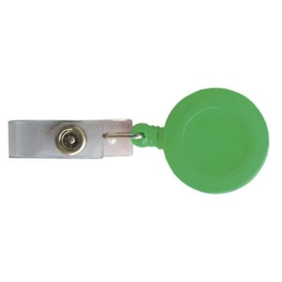 Брелок-ретрактор с вытяжной нитью, пластик,зеленый Crt20002/З