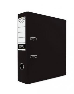 Папка-регистратор с покрытием PVC, 80 мм, А4, черная IND 8/24 PVC ЧЕР