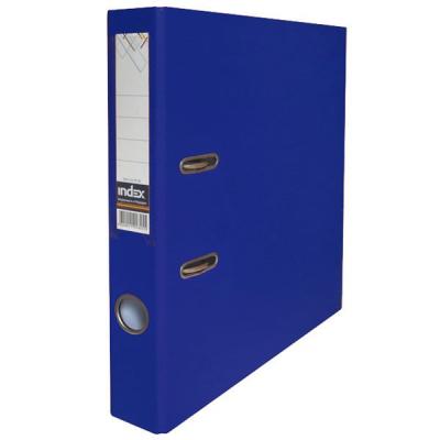 Папка-регистратор с покрытием PVC и металлической окантовкой, 50 мм, А4, темно-синяя IND 5/50 PP NEW DB