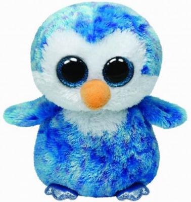 Мягкая игрушка пингвин TY Пингвин Ice Cube плюш синий 25 см 37044
