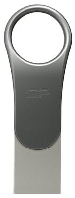 Флешка USB 16Gb Silicon Power Mobile C80 SP016GBUC3C80V1S серебристый