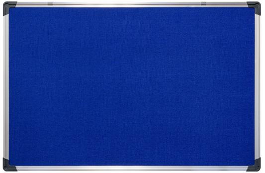 Доска текстильная 60х90 см, алюминиевая рамка, синяя IWB-801/BU