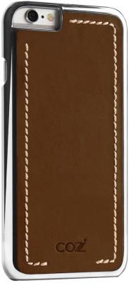Накладка Cozistyle Leather Chrome Case для iPhone 6S коричневый серебристый CLCC6012
