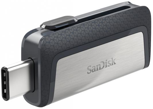 Флешка USB 16Gb SanDisk Ultra Dual SDDDC2-016G-G46 серый с узором