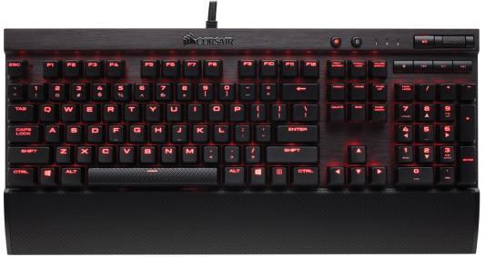 Клавиатура проводная Corsair Gaming K70 Lux USB черный Cherry MX Red CH-9101020-RU
