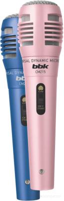 Микрофон BBK CM215 розовый/синий