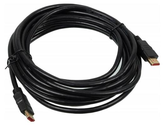 Кабель HDMI 5м BURO 375149 круглый черный кабель hdmi 1 5м thomson 00132106 круглый черный