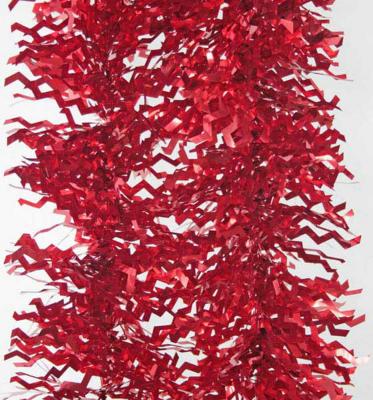 Фото - Мишура одноцветная голограмма, красная, блестящая, 100 мм, длина 2 м N09112/КР мишура russian garland 860015 3