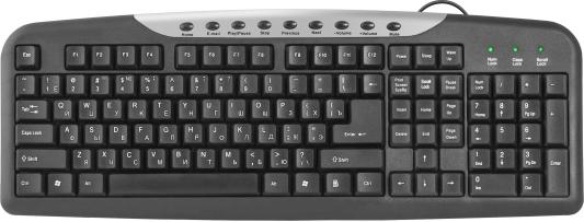 Клавиатура проводная DEFENDER HM-830 USB черный