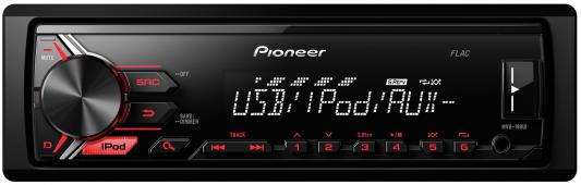 Автомагнитола Pioneer MVH-190UI USB MP3 FM RDS 1DIN 4x50Вт черный