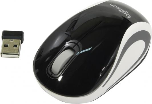 Мышь беспроводная Logitech Wireless Mini Mouse M187 чёрный USB + радиоканал 910-002731