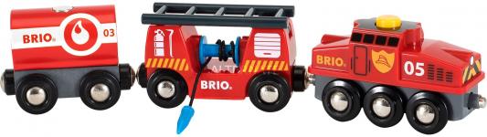 Поезд Brio Пожарный поезд 33844 с 3-х лет