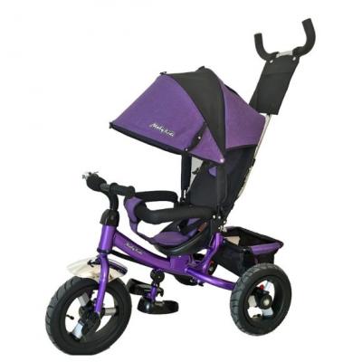 Велосипед трехколёсный Moby Kids Comfort-2 12*/10* фиолетовый  635201