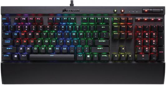 Клавиатура проводная Corsair Gaming K70 LUX RGB USB черный Cherry MX RGB Brown CH-9101012-RU
