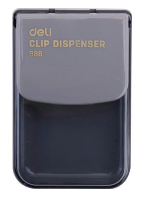 Скрепочница Deli E988 магнитная ассорти картонная коробка