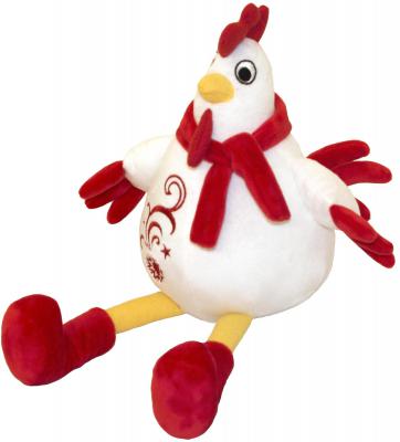 Мягкая игрушка цыпленок Gulliver Петя с вышивкой текстиль белый 20 см