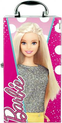 Игровой набор детской декоративной косметики Markwins Barbie в чемодане с подсветкой 15 предметов