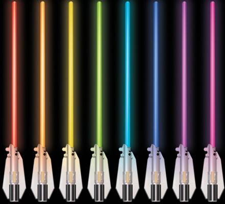 Игрушка Star Wars Световой меч-светильник, 8 цветов