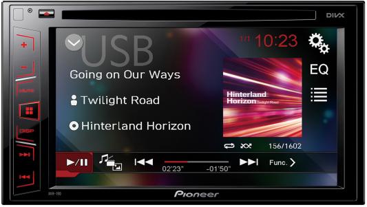 Автомагнитола Pioneer AVH-190 6.2" USB MP3 CD DVD FM RDS 2DIN 4x50Вт черный
