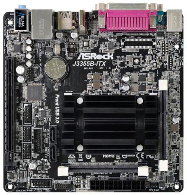 Материнская плата ASRock J3355B-ITX с процессором Intel J3355 2xSO-DIMM DDR3 1xPCI-E 16x 2 mini-ITX Retail