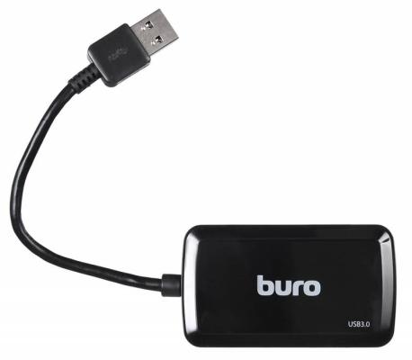 Концентратор USB 3.0 BURO BU-HUB4-U3.0-S 4 х USB 3.0 черный
