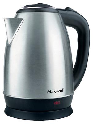 Чайник Maxwell MW-1078(ST) 1800 Вт серебристый чёрный 1.8 л нержавеющая сталь